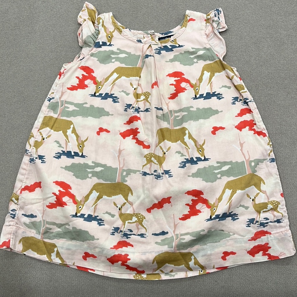 Deer Print Baby Dress